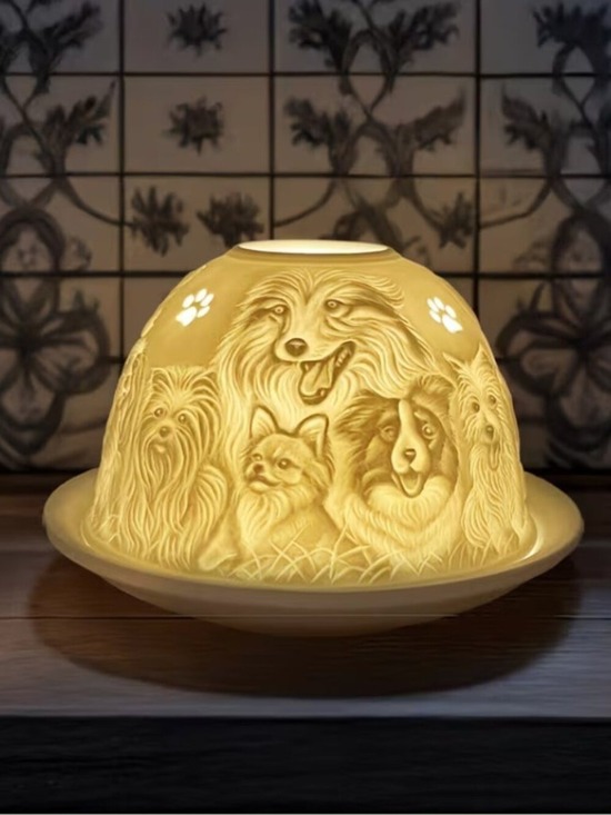 Other - Dogs and Puppies Fairy Lamp Lithophane